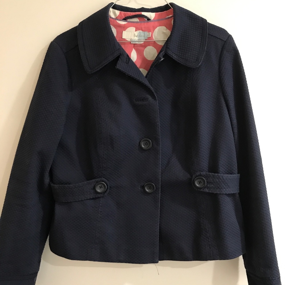 Boden textured navy blazer